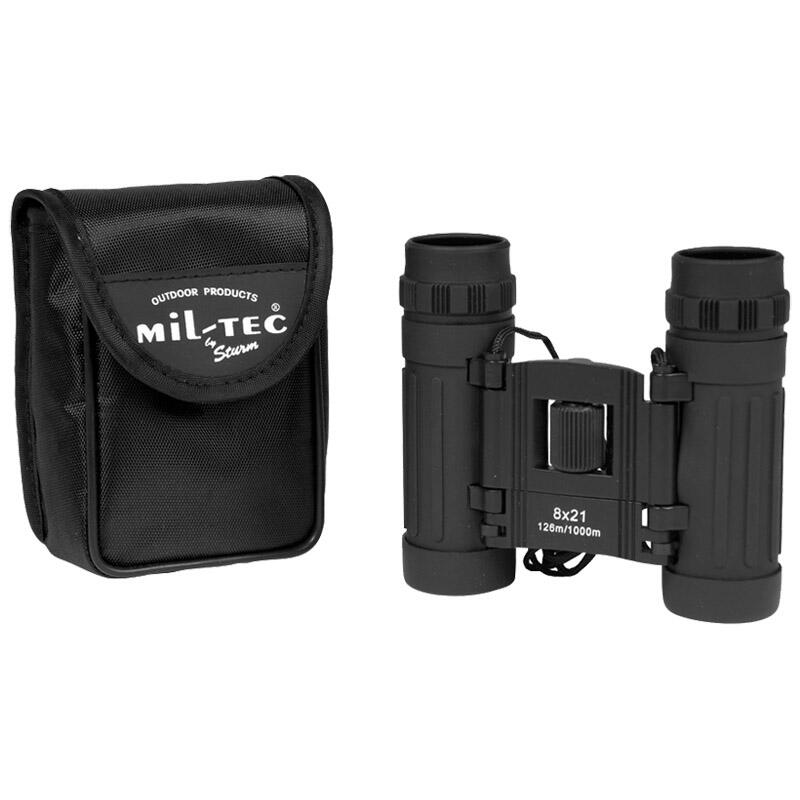 MIL-TEC Mil-Tec Foldable Binocular 8x21 Black