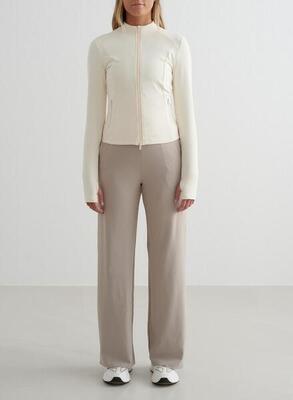 Damen Yoga Hose mit weitem Bein Beige