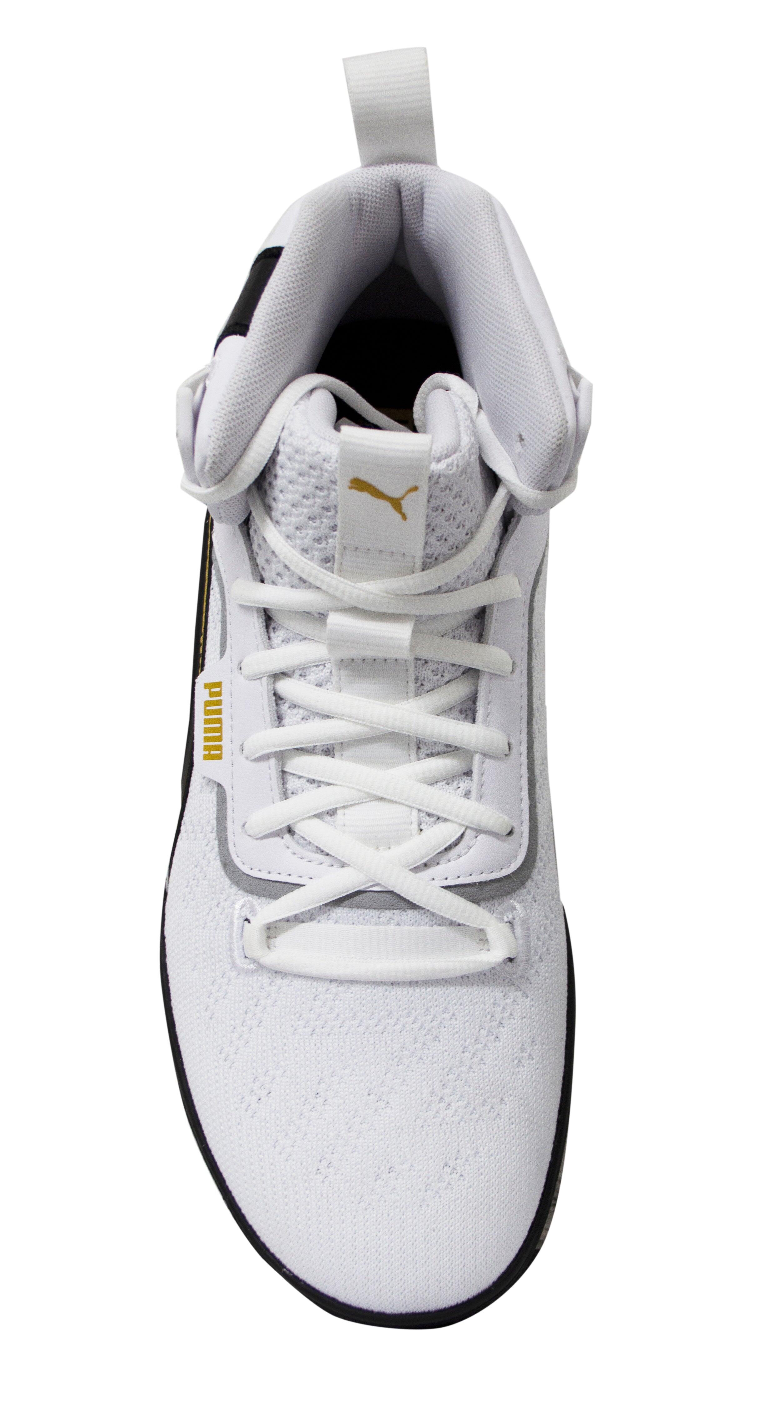 Puma Legacy 68 Mens Black/White Basketball Shoes 4/5