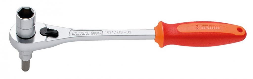 Clé Unior pour boulon de manivelle 14 mm avec cliquet + clé Allen 8 mm 2/2