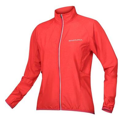 Endura Damen Pakajak winddichte Wetterschutzjacke Hi-Viz Koralle Größe M