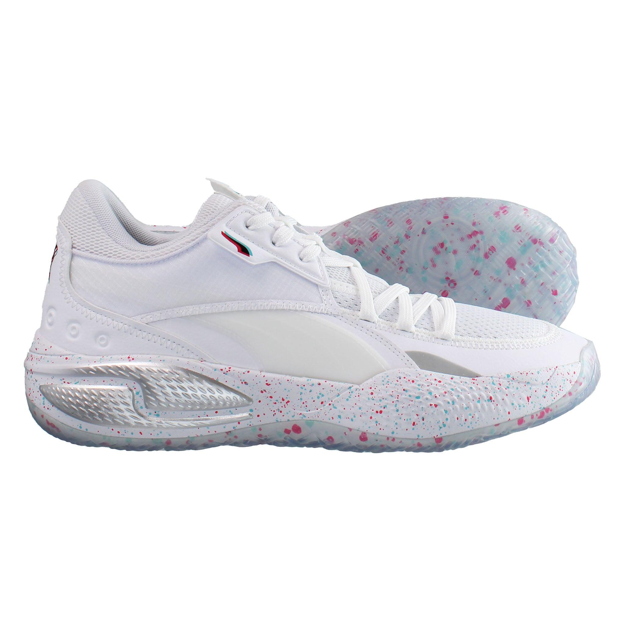 Puma Court Rider TikTok Mens White Tennis Shoes 4/5