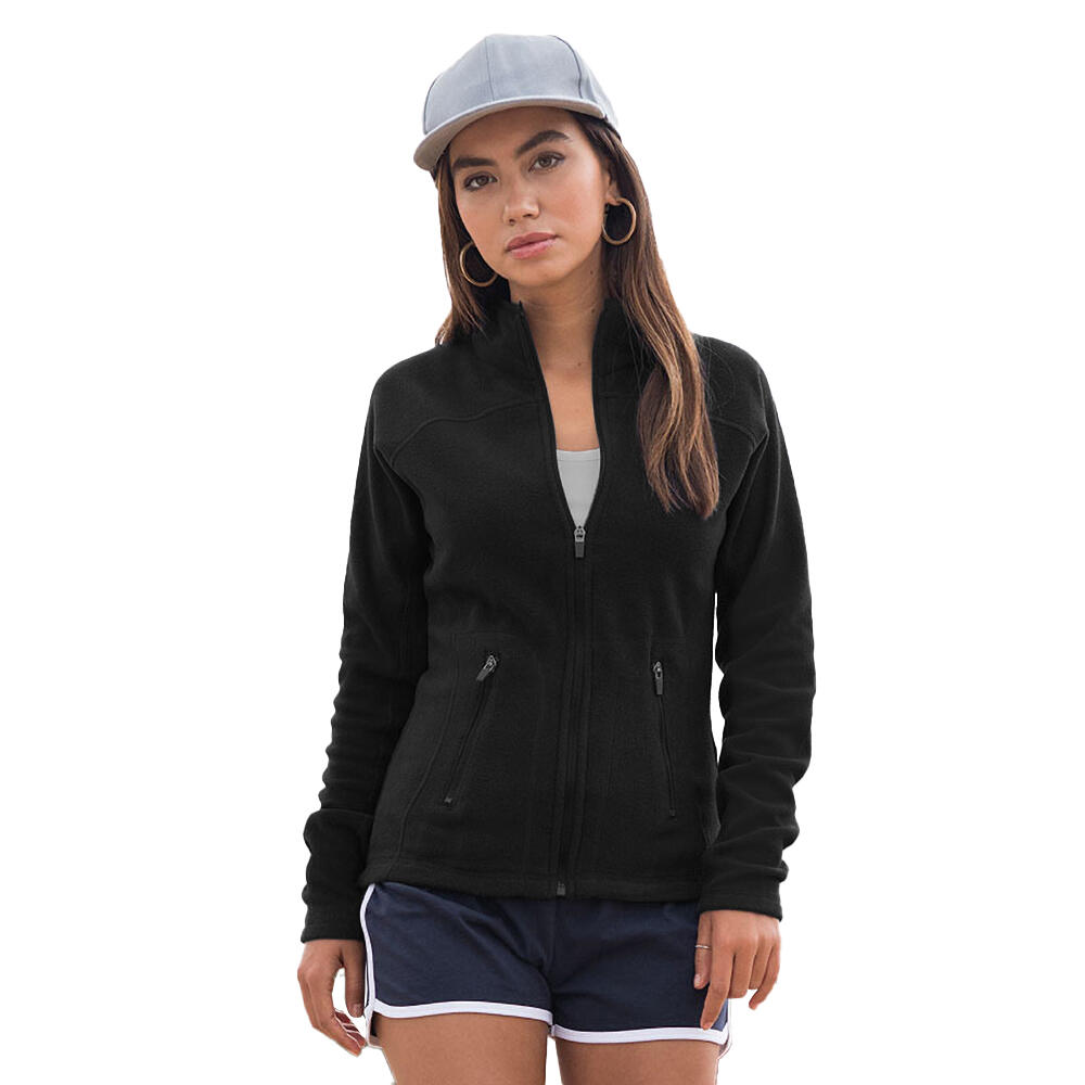 MikrofleeceJacke FleeceJacke Damen Schwarz 2/2