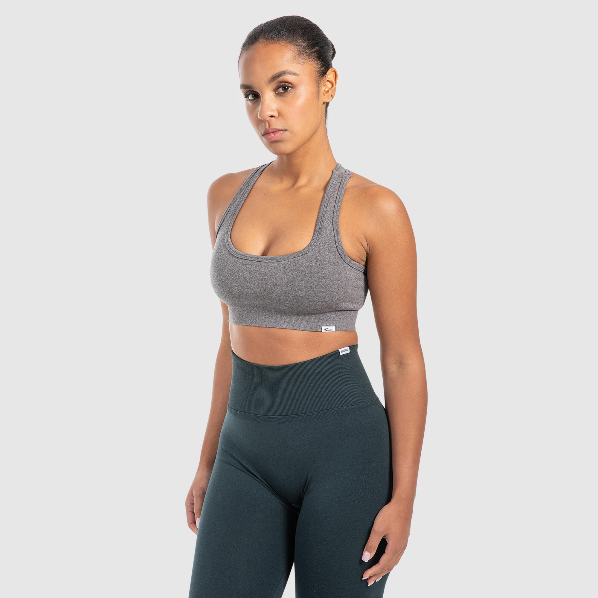Damen Sport BH Louisa Anthrazit Melange 2/6