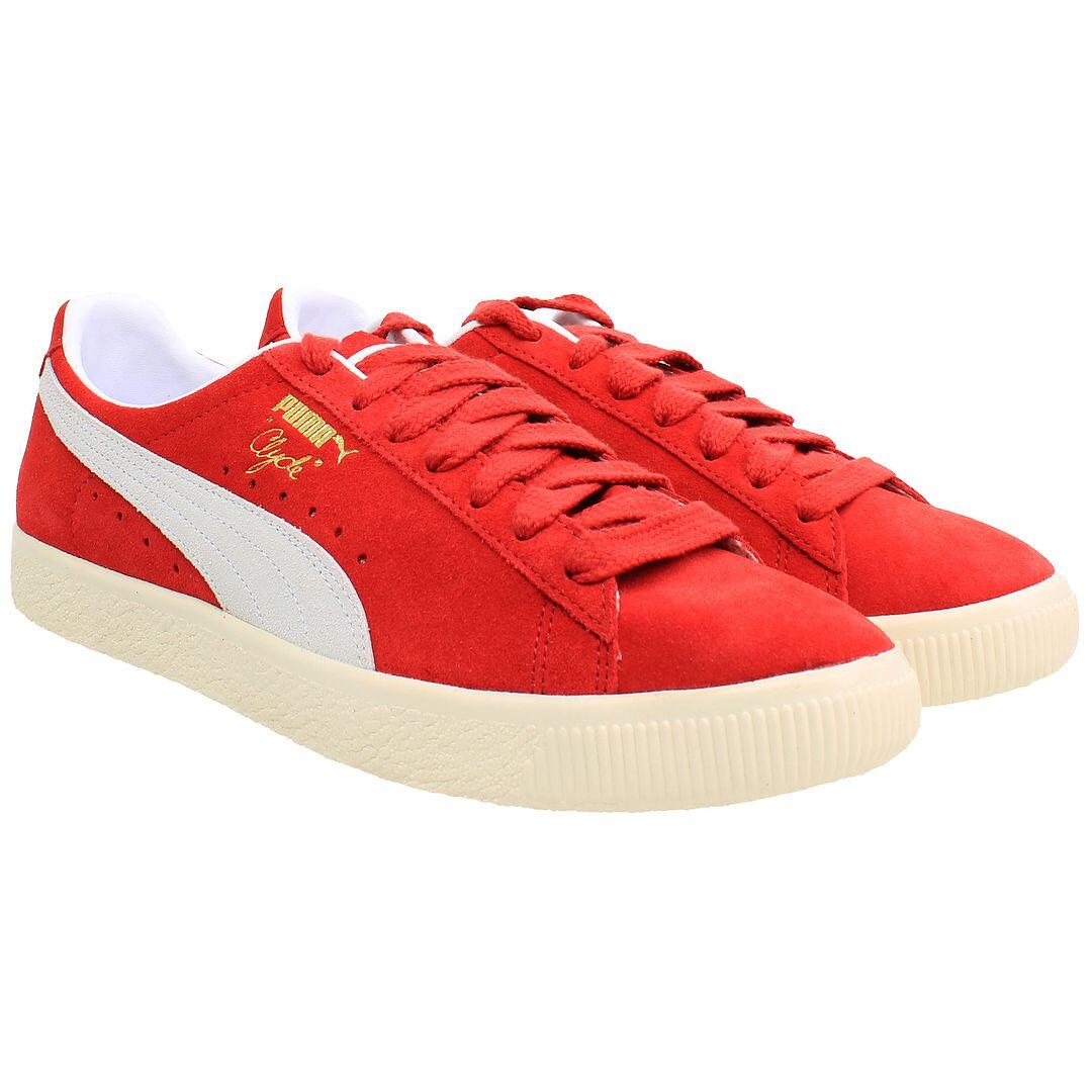 Puma Clyde OG Mens Red Trainers 2/5