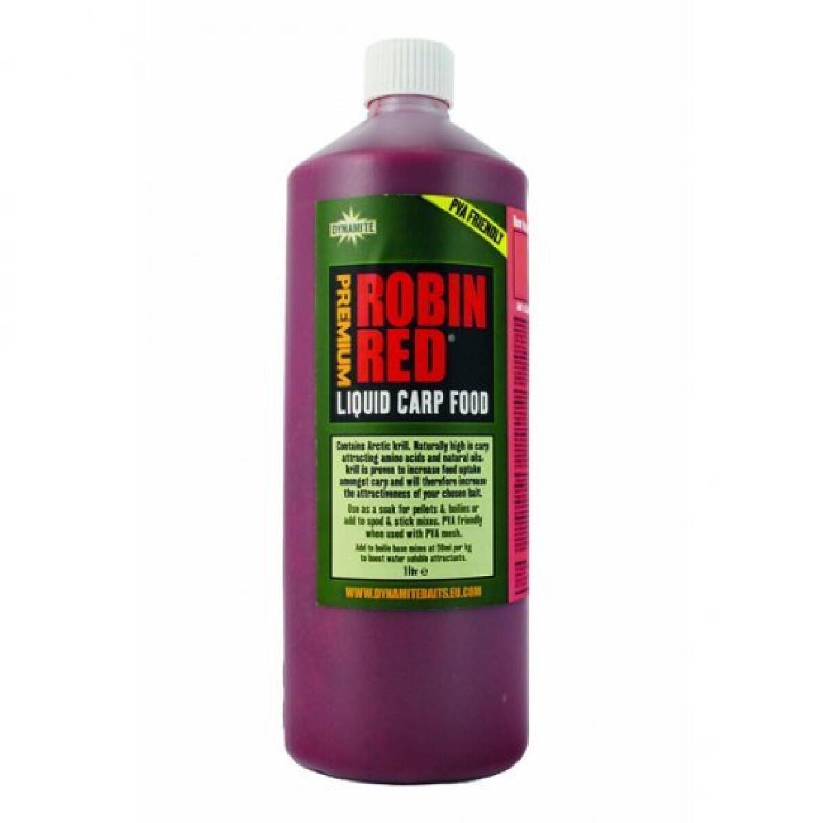 Dynamite Baits Liquid Carp Food 1L Robin Red - Karper Flavours 1/2