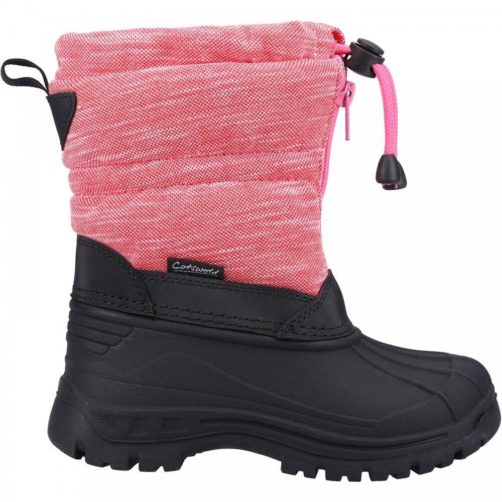 COTSWOLD Cotswold Bathford | Berry | Girls Front Zip Snow Boots COL: Berry, SIZ