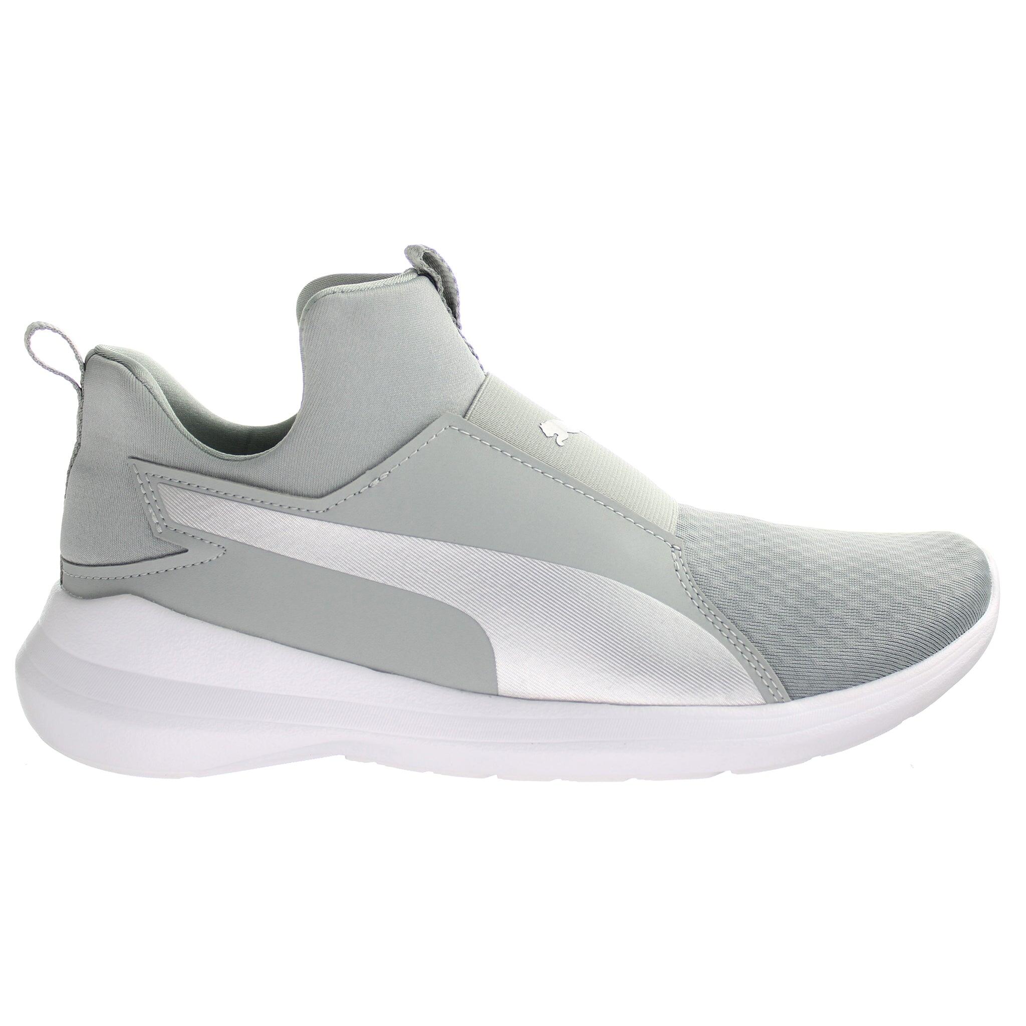 Puma Rebel Mid Quarry Womens Silver Trainers 1/5