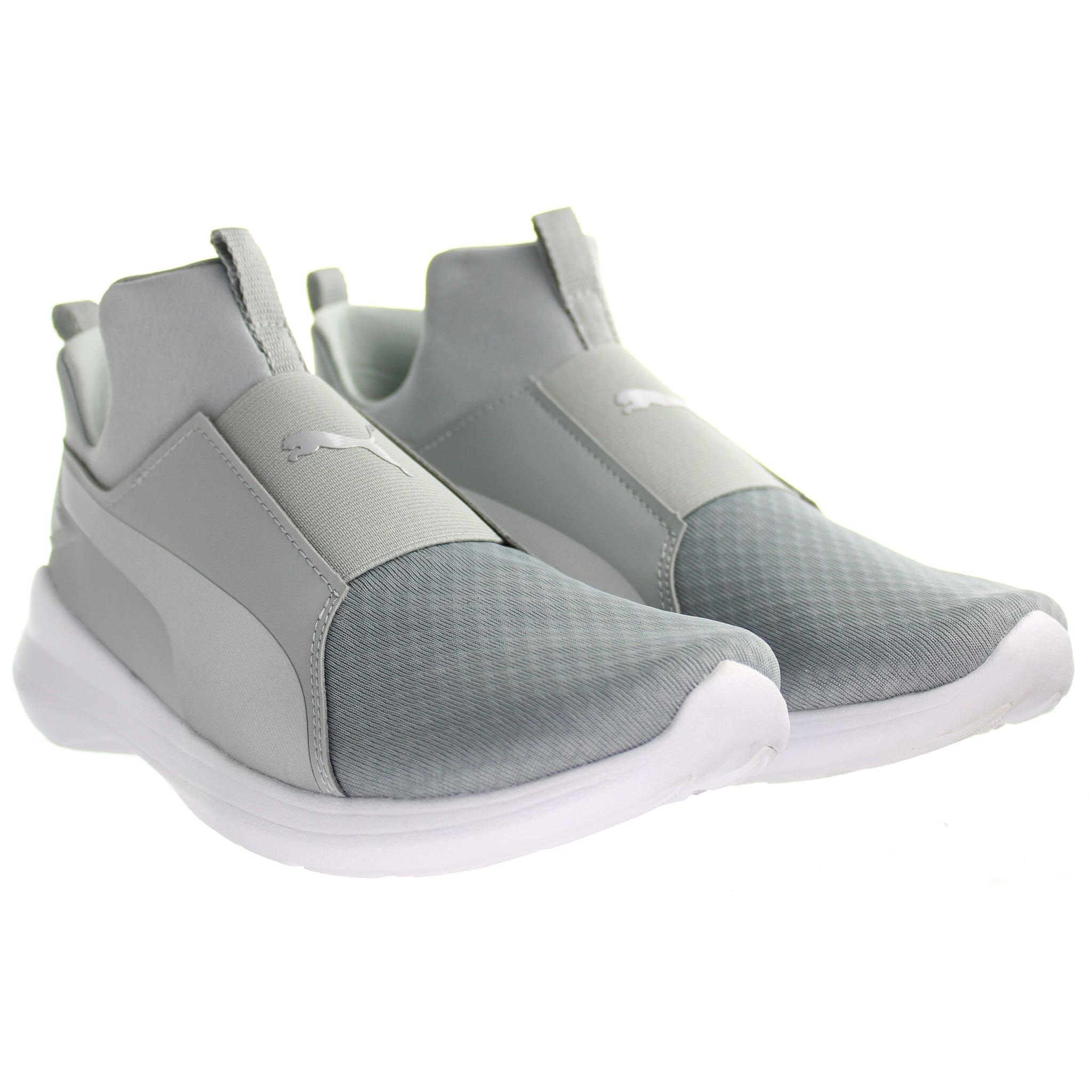 Puma Rebel Mid Quarry Womens Silver Trainers 2/5