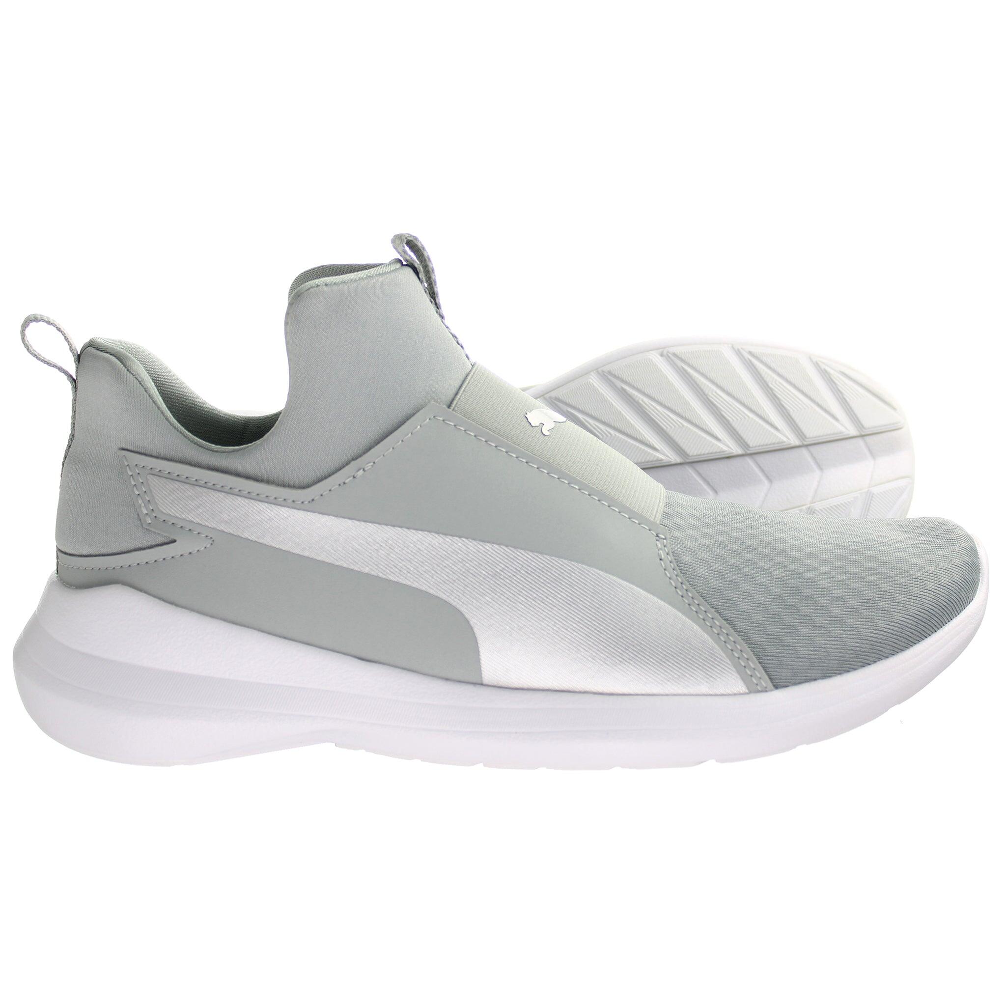 Puma Rebel Mid Quarry Womens Silver Trainers 4/5