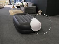 Pack matelas gonflable Pillow Rest Raised 1 place + Drap housse