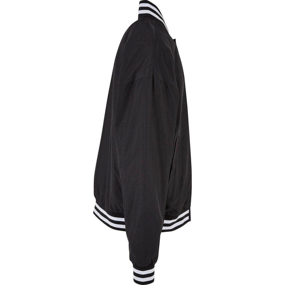 Mens Light College Lightweight Varsity Jacket (Black) 3/3