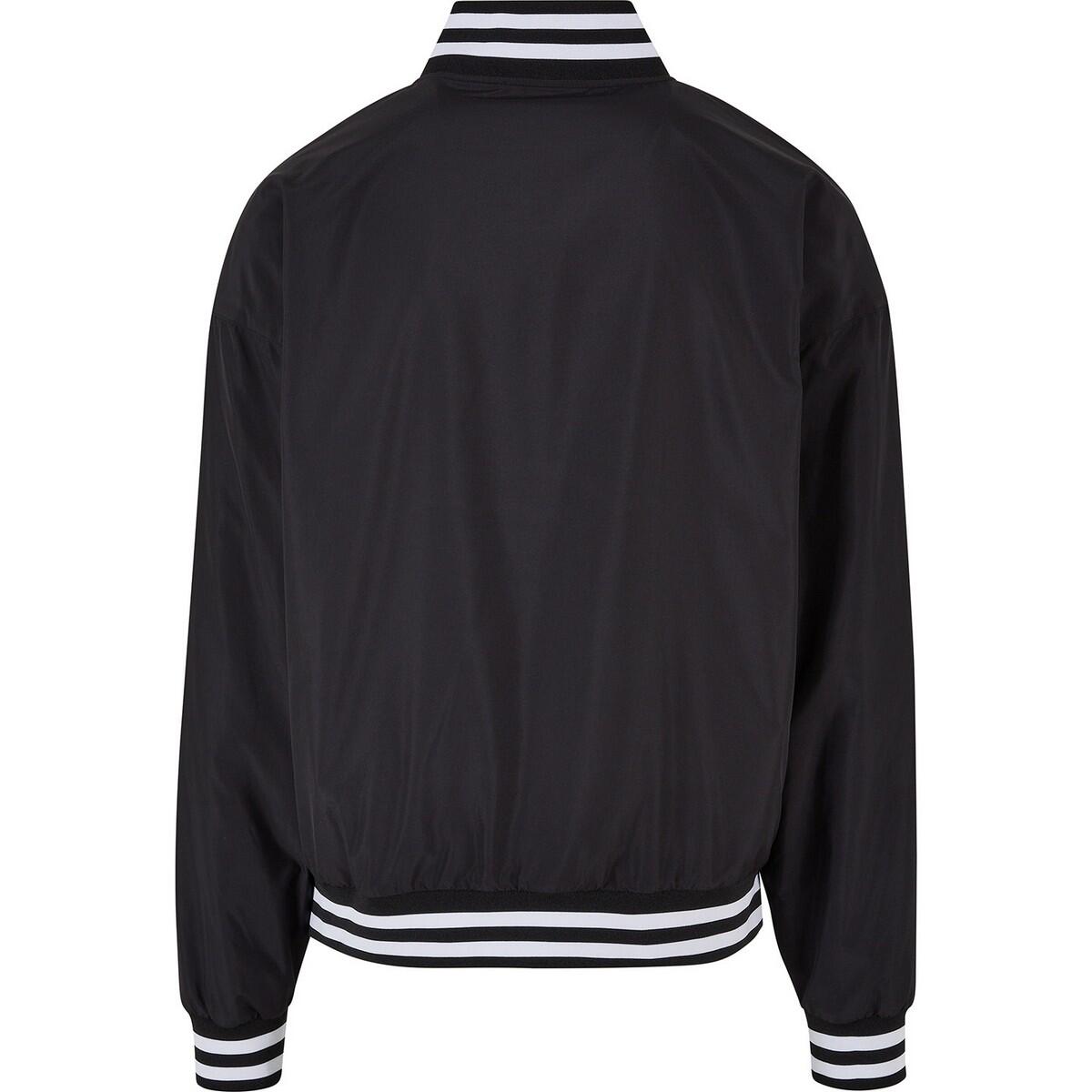 Mens Light College Lightweight Varsity Jacket (Black) 2/3