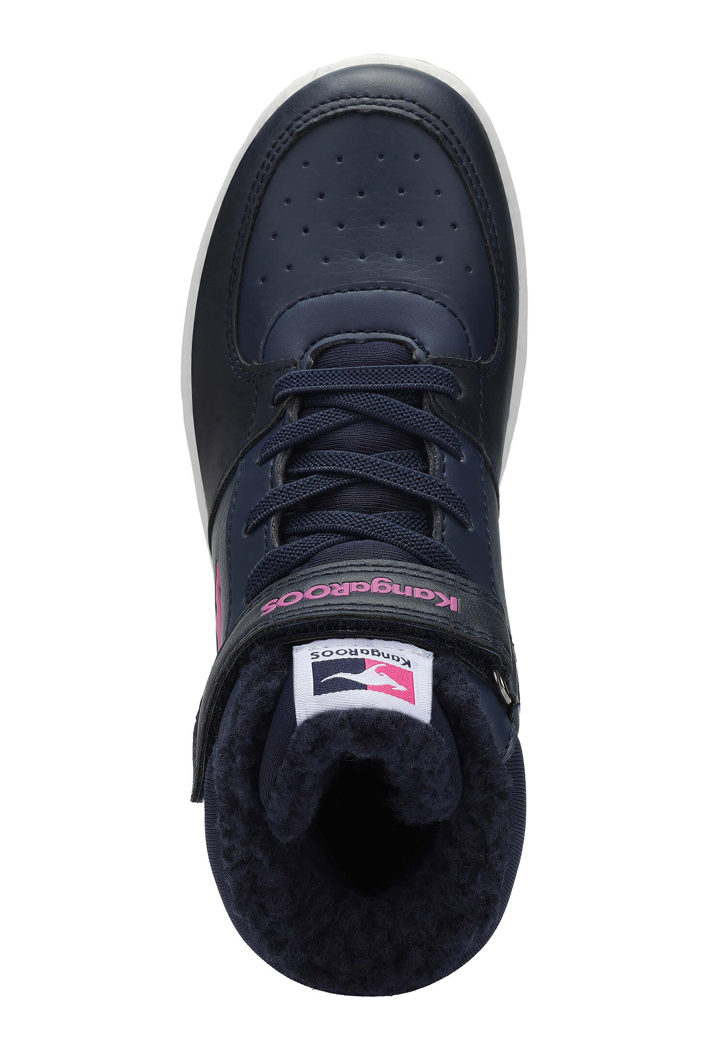 KangaROOS K-CP Bound Mid EV High-Top Kinder Unisex Sneaker Warmfutter blau 6/7