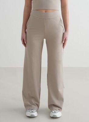 Damen Yoga Hose Petite mit weitem Bein Dunkelgrau