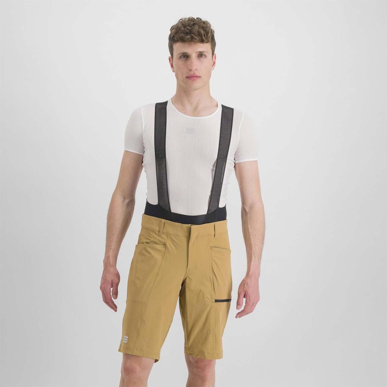Sportful - Short Sans Bavette - Giara - Cuissard De Vélo À Bretelles - Marron - Decathlon