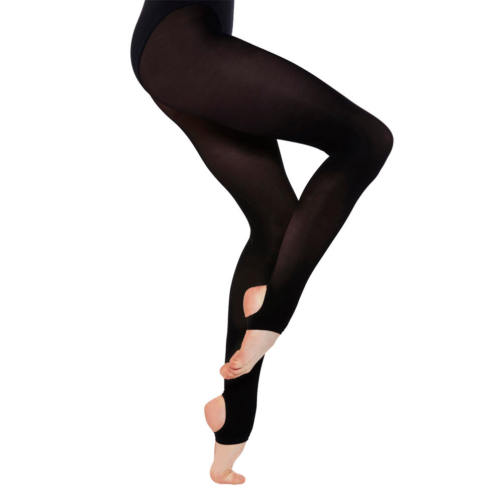 SILKY Girls Dance Stirrup Tights (1 Pair) (Black)