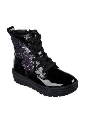 Skechers Kinder STREET CLEATS 2 BUTTERFLY KEEPER Mädchen Stiefel 303440 Schwarz