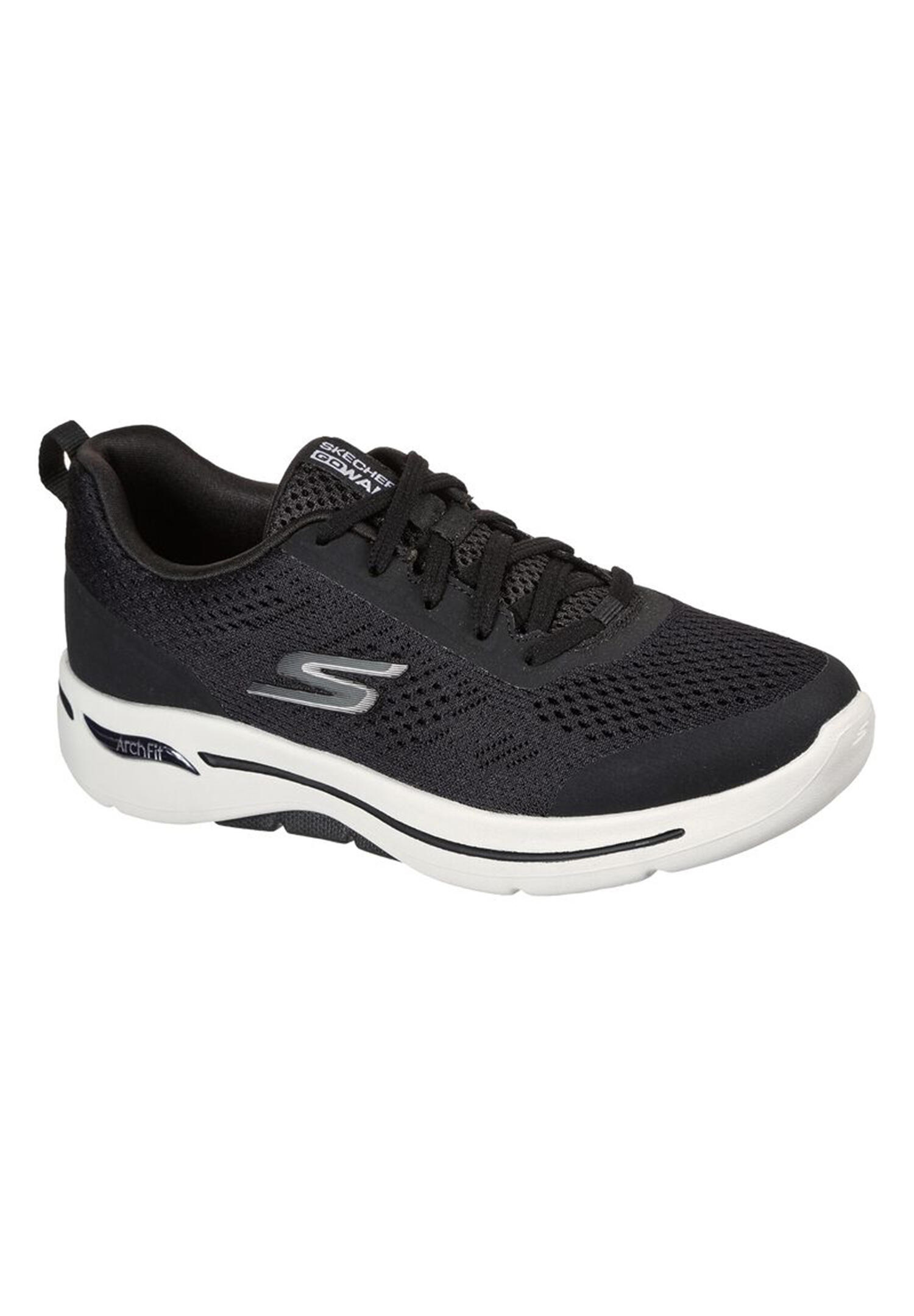 Skechers Go Walk Arch Fit - MOTION BREEZE Damen Sneaker 124404 Schwarz / Weiß 1/4