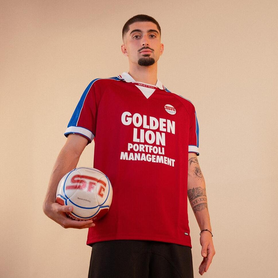 Koszulka retro piłkarska dla dorosłych - Servette FC 1998-99 - Czerwony