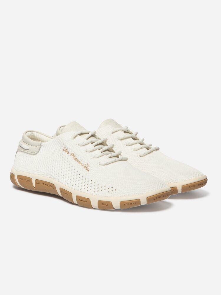 Tennis toile Femme - JAZARIA Blanc Naturel 2/4