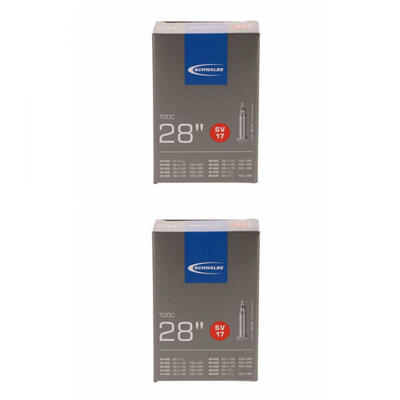 Schwalbe Schlauch SV17 2er-Set, 28x1.10-1.75 Zoll, 28/47-622/635, perfekt für...