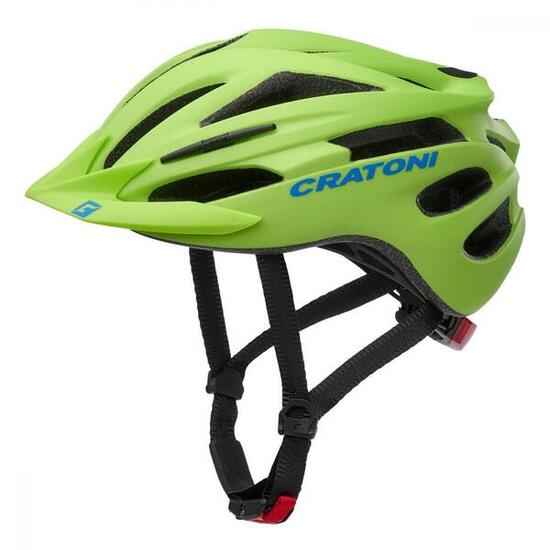 Cratoni Kinderfahrradhelm Pacer Jr. Junior lime-blue matt Größe XS-S (50-55 ...