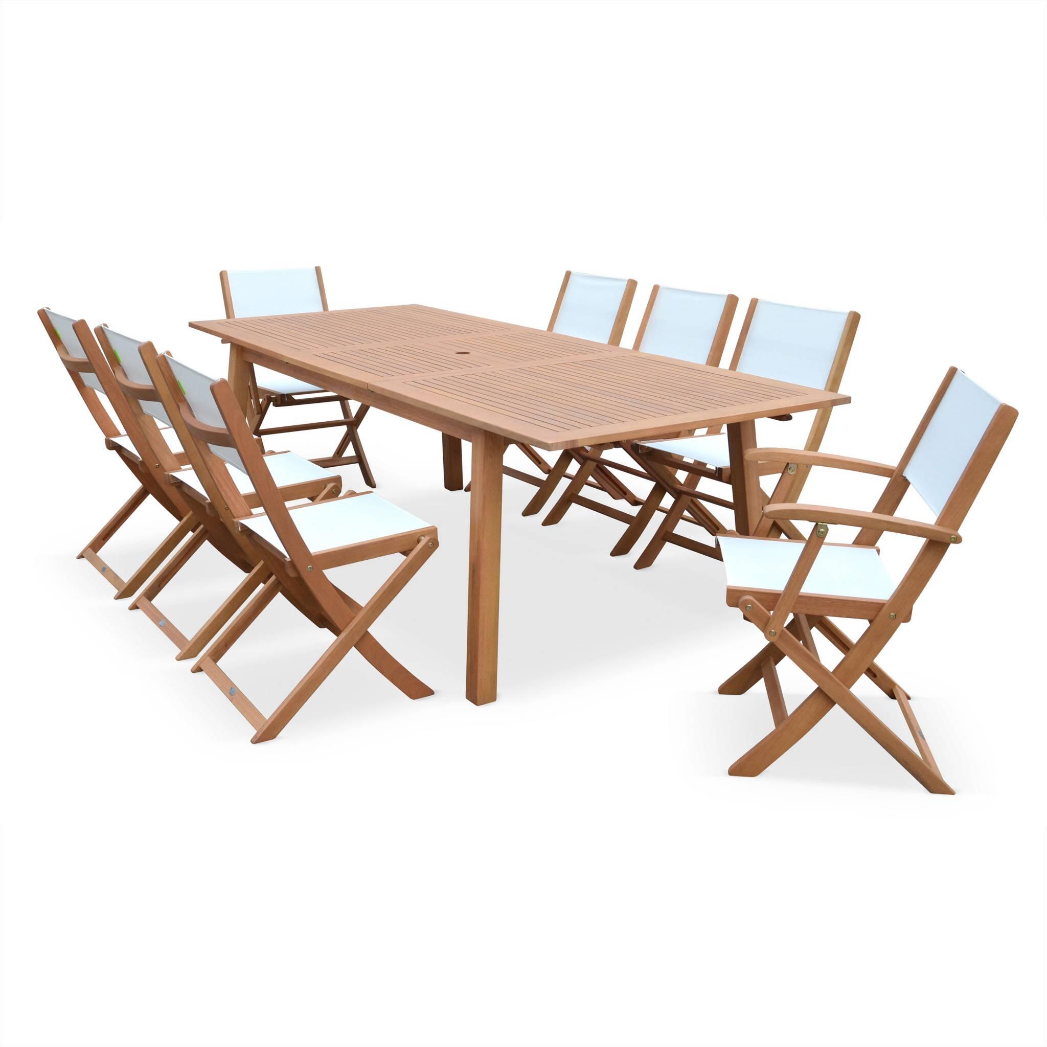 Mesa de jardim em madeira com capacidade 8 a 10 pessoas, Madeira 4/6