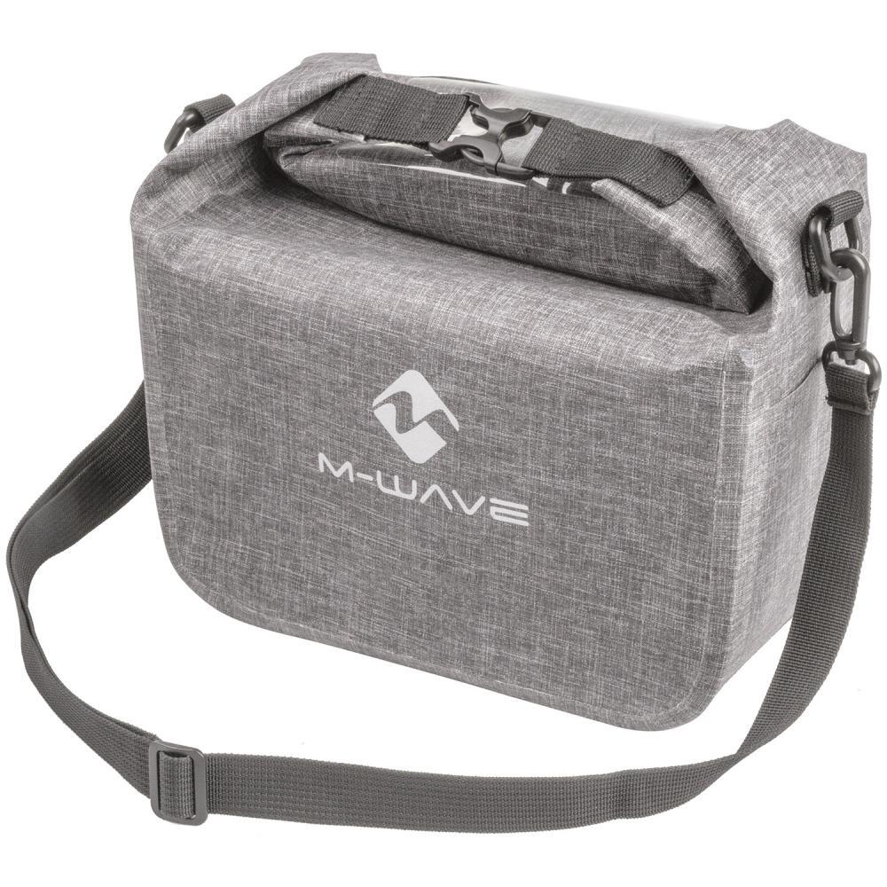 Messingschlager Lenkertasche SUBURBAN FRONT 7 Liter, M-Wave, grau 2/2