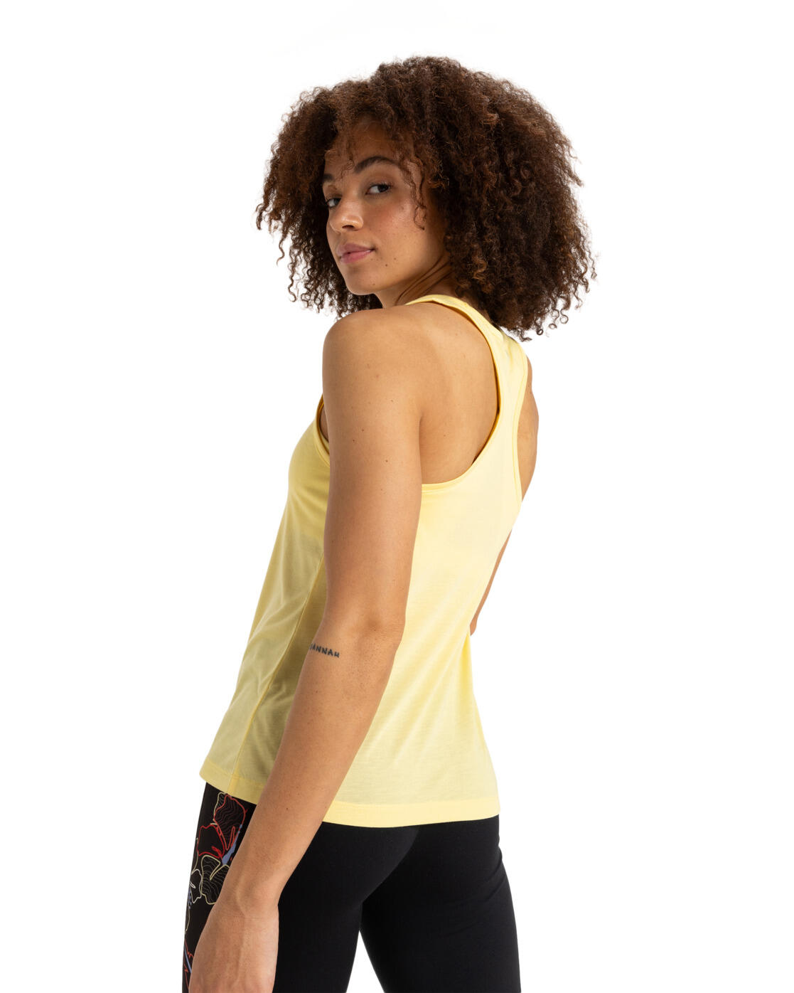 Débardeur technique EVERYDAY FLOW Jaune Femme 3/4