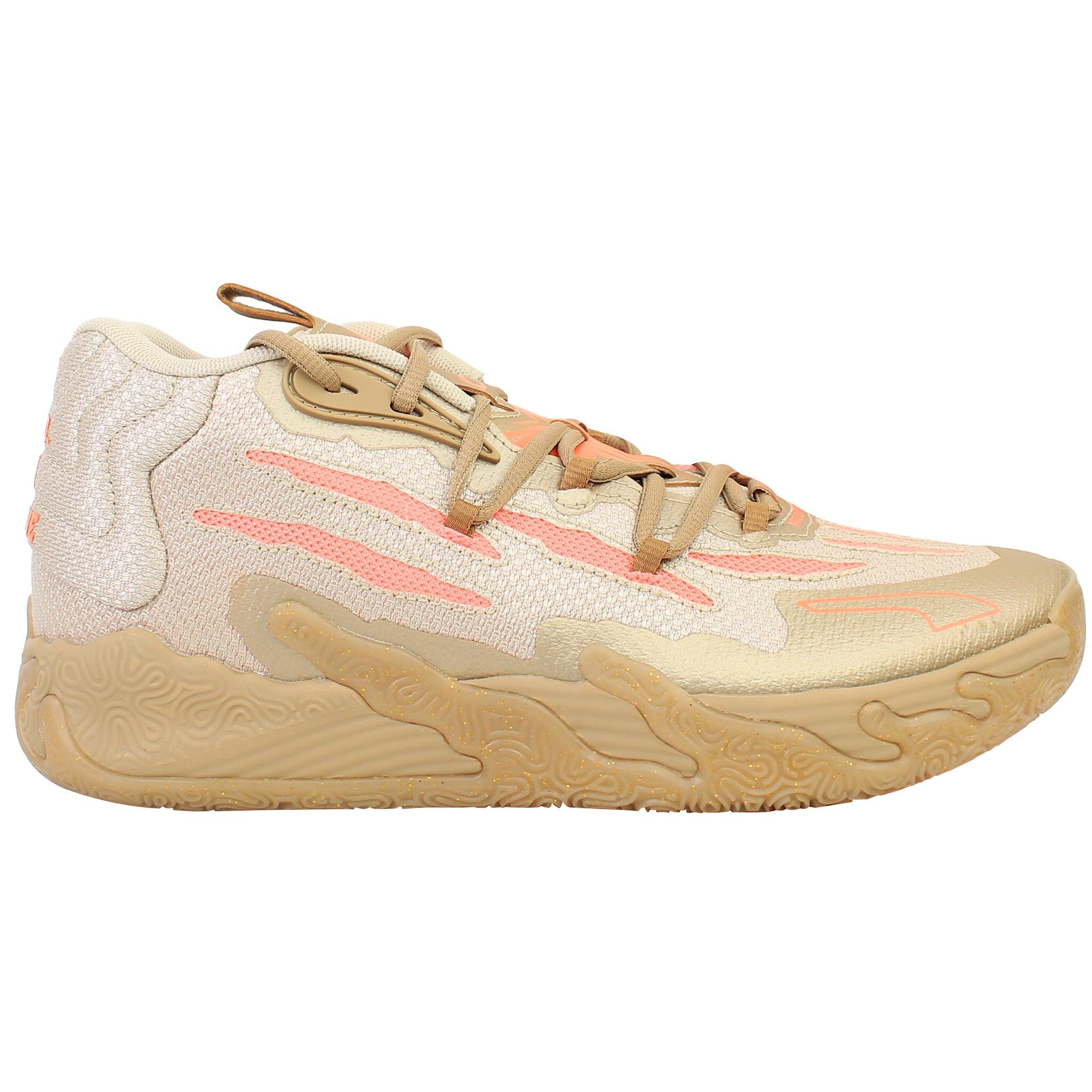 Chaussures de basketball PUMA MB.03 Or/Fluo Pêche 3/5