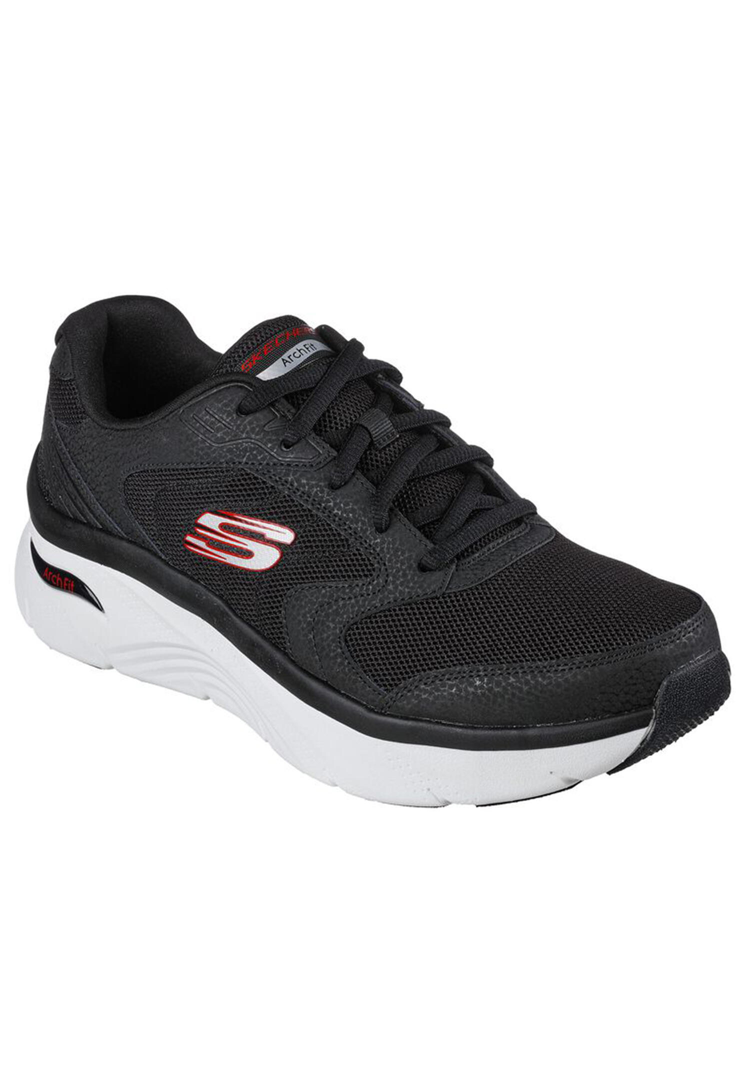 Skechers Arch-Fit D'Lux JUNCTION Herren Sneaker 232501 BKRD schwarz 1/7