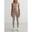 Femme Yoga Leggings Évacuation de l'humidité Résistant au Squat Beige Foncé