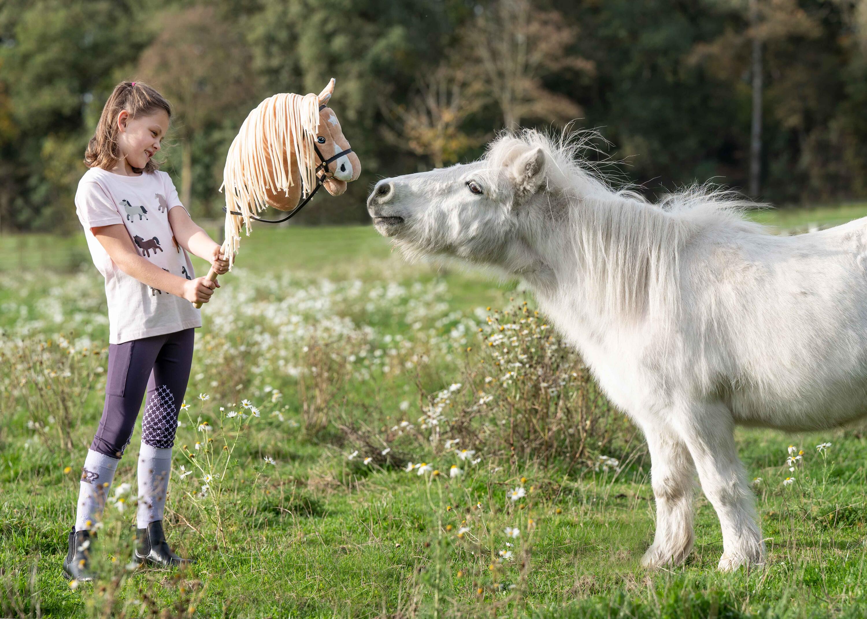 Kinder Reitleggings Lola in Dunkellila 5/6
