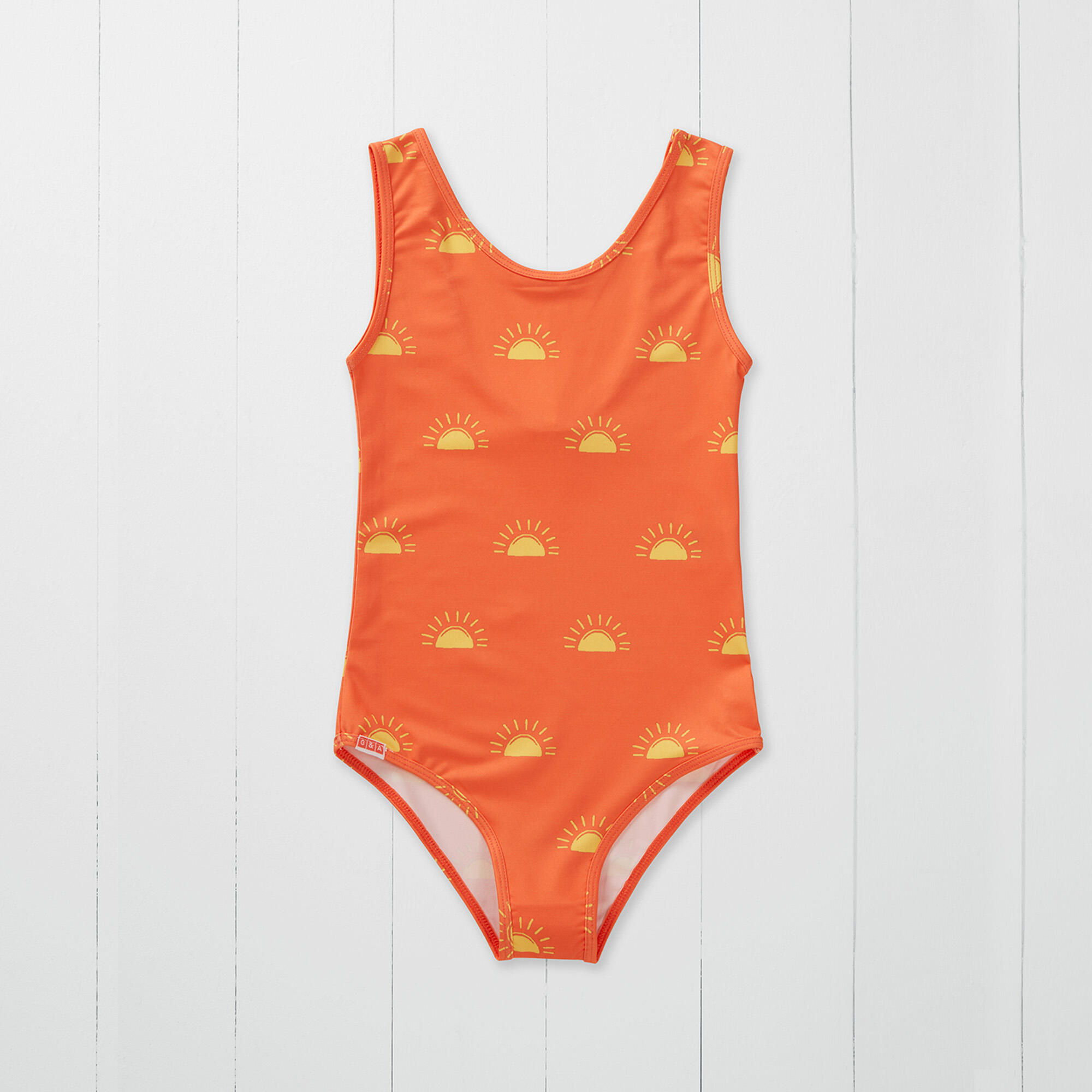 Sun Print Kids Swimsuit GRASS AND AIR Decathlon