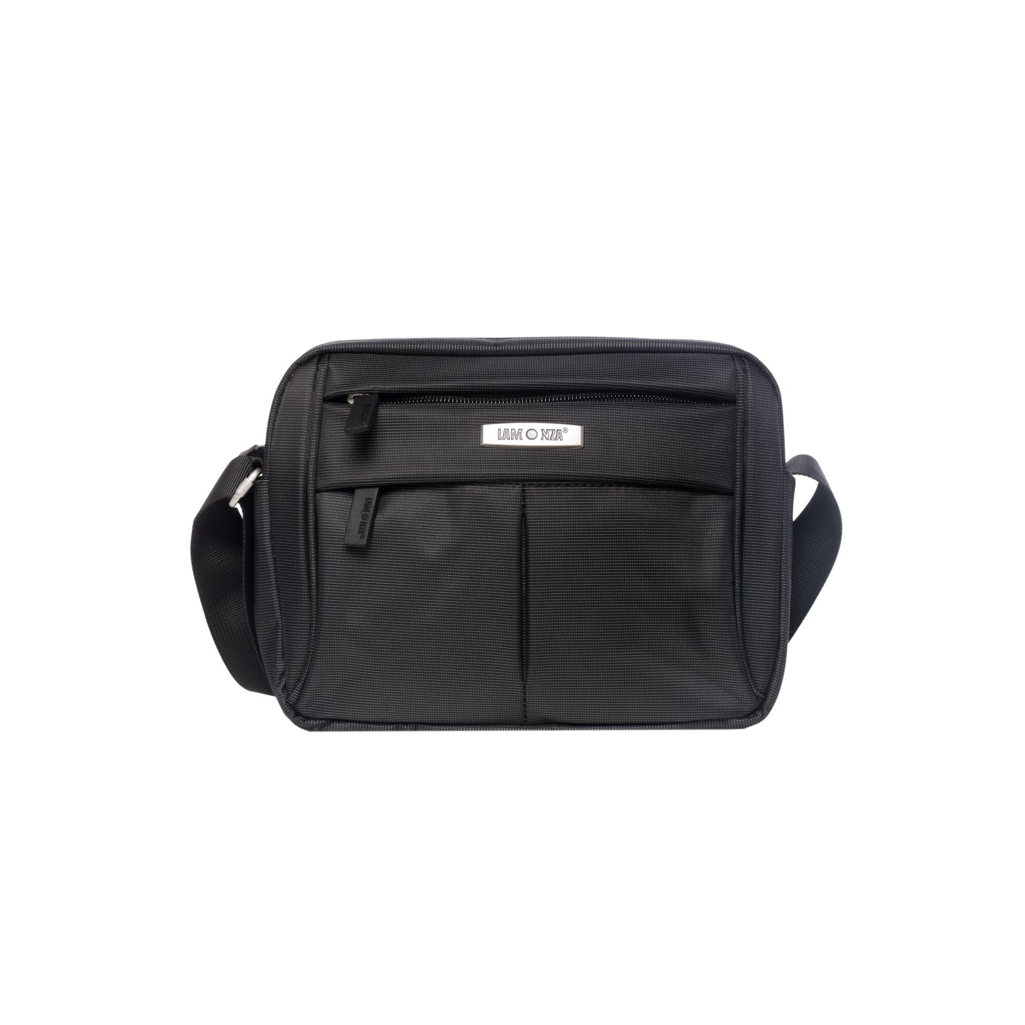 Geanta umar / crossbody Ego, Lamonza, 22x17x6 cm, 300 gr, gri inchis