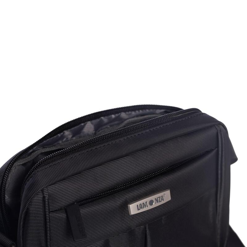 Geanta umar / crossbody Ego, Lamonza, 22x17x6 cm, 300 gr, gri inchis