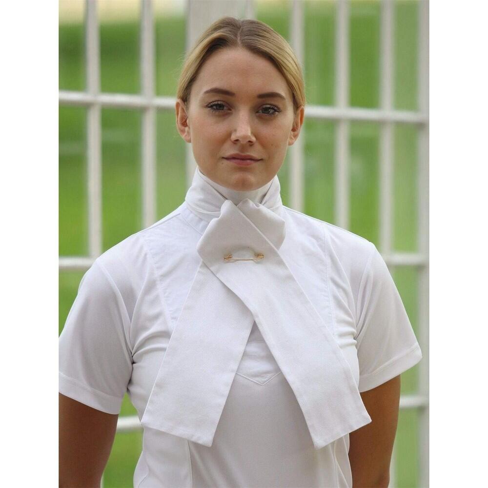 Unisex Adult Unified Stock Tie (White) 2/2