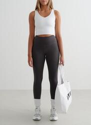 Femme Yoga Leggings Évacuation de l'humidité Résistant au Squat Gris Foncé
