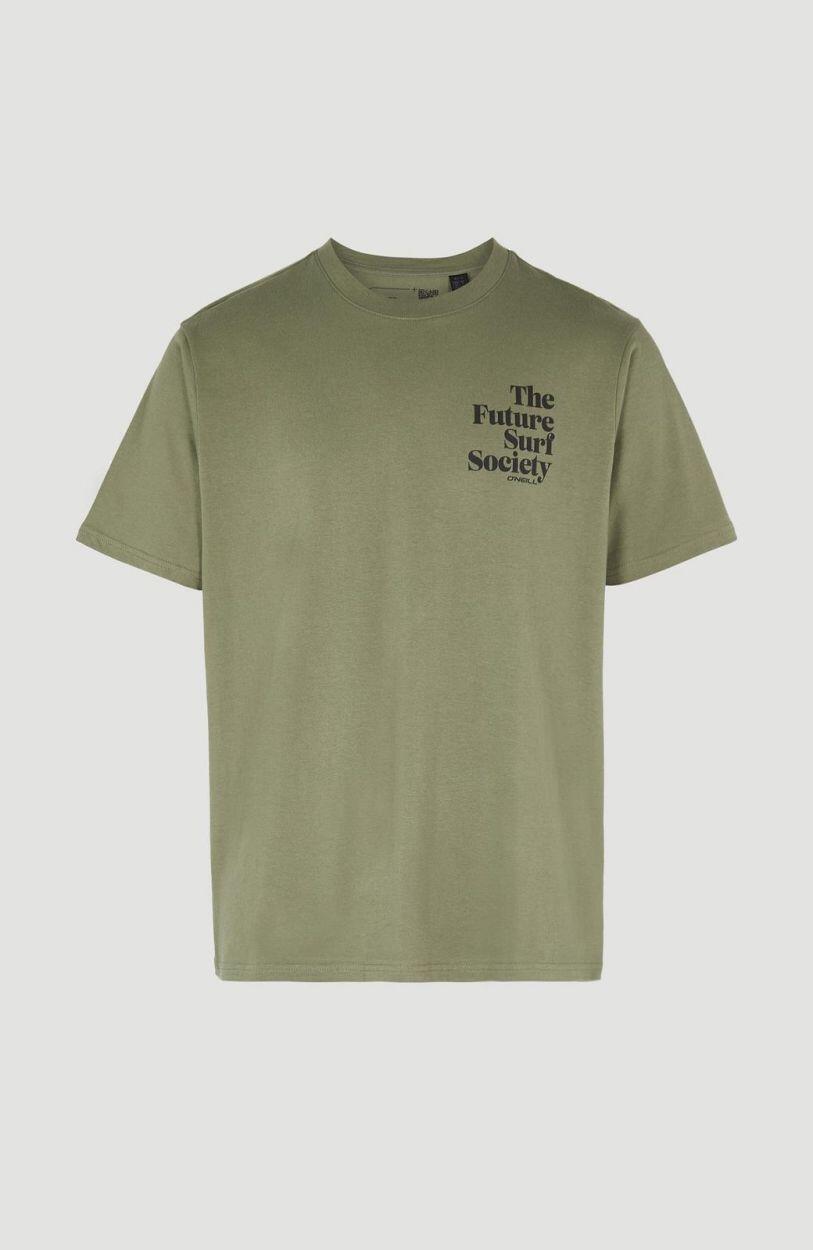 O'NEILL O'neill T-Shirts FUTURE SURF SOCIETY T-SHIRT HEREN Deep lichen green 5/5