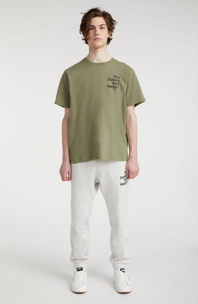 O'NEILL O'neill T-Shirts FUTURE SURF SOCIETY T-SHIRT HEREN Deep lichen green 4/5