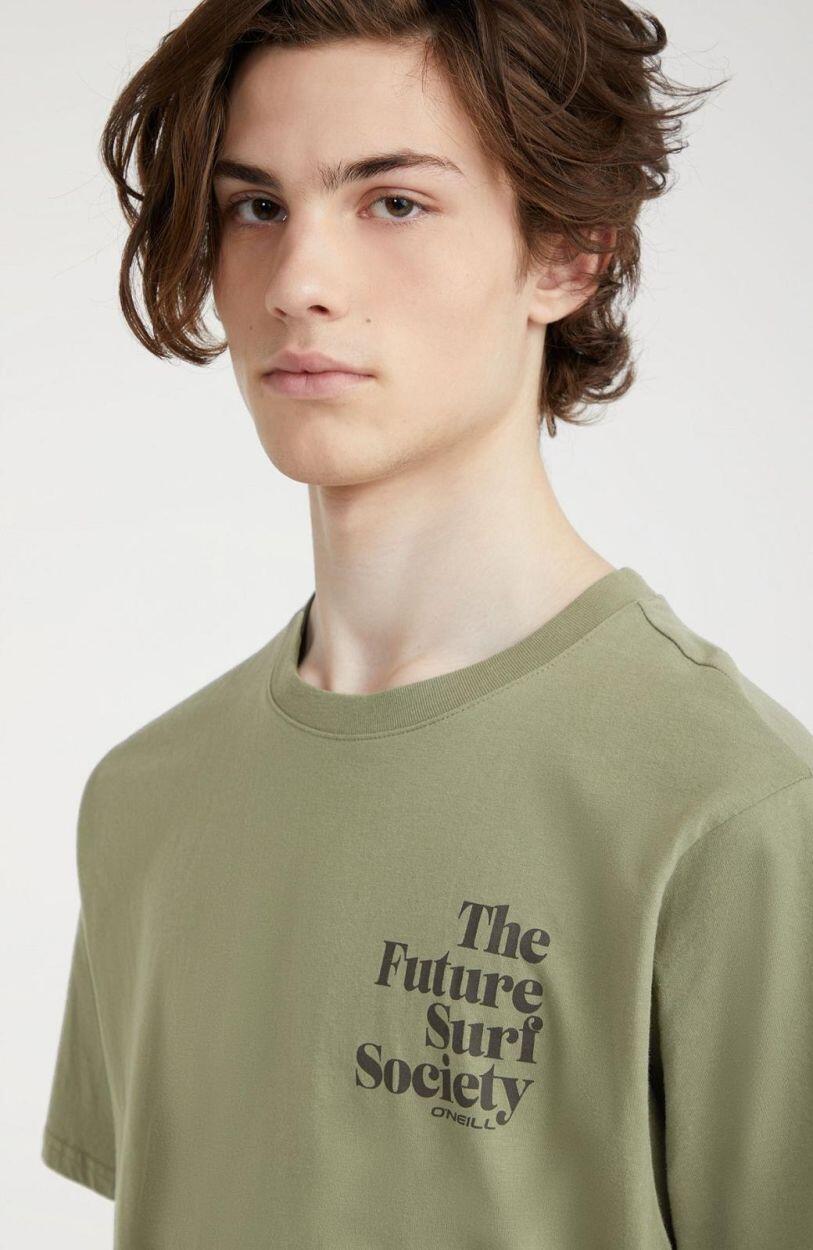 O'NEILL O'neill T-Shirts FUTURE SURF SOCIETY T-SHIRT HEREN Deep lichen green 2/5