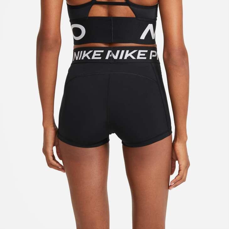 Pantaloncini da palestra donna nike nero 3/6