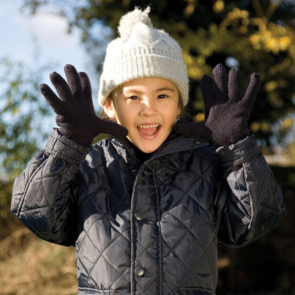 Guanti Effetto Termico Bambino Result Blu Navy 4/5