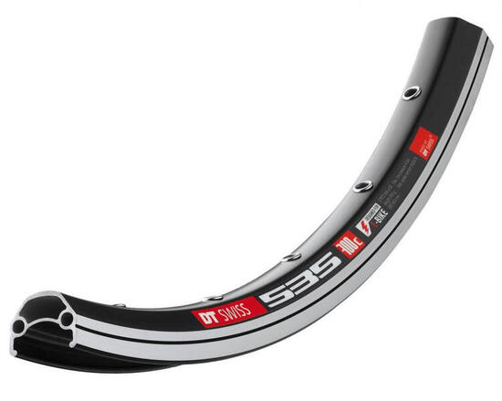 DT SWISS Felge 535 700C 28Zoll Schwarz 622-19 Vl 6,5Mm 32 Loch