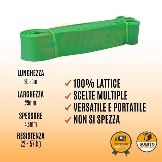 Elastico Fitness Verde FF