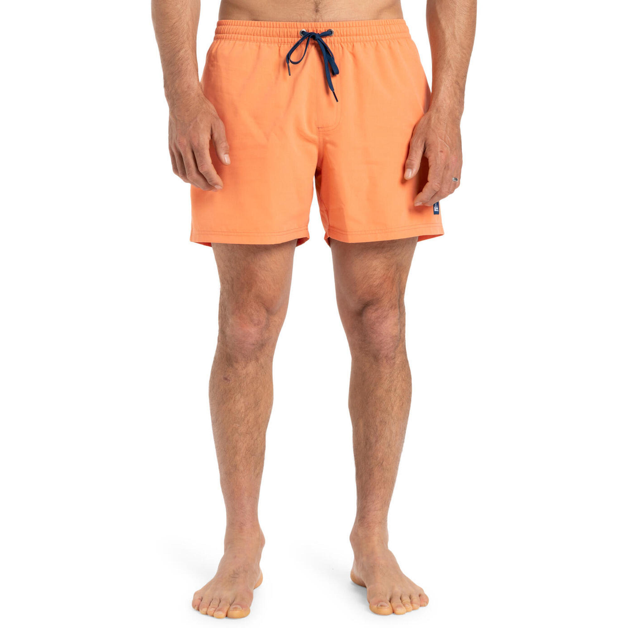 Quiksilver - Short De Bain Everyday Solid Volley 15" Orange Homme - Boardshort - Orange - M - Decathlon