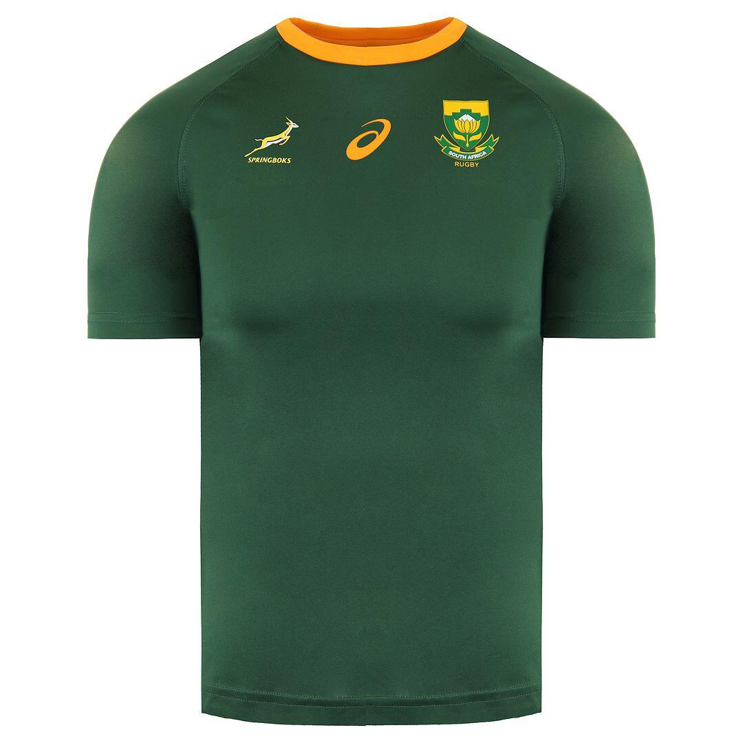 ASICS Asics South Africa Rugby Springboks Kids Green/Yellow T-Shirt