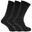 Chaussettes Larges Pour Diabétiques (3 Paires) Homme (Noir)