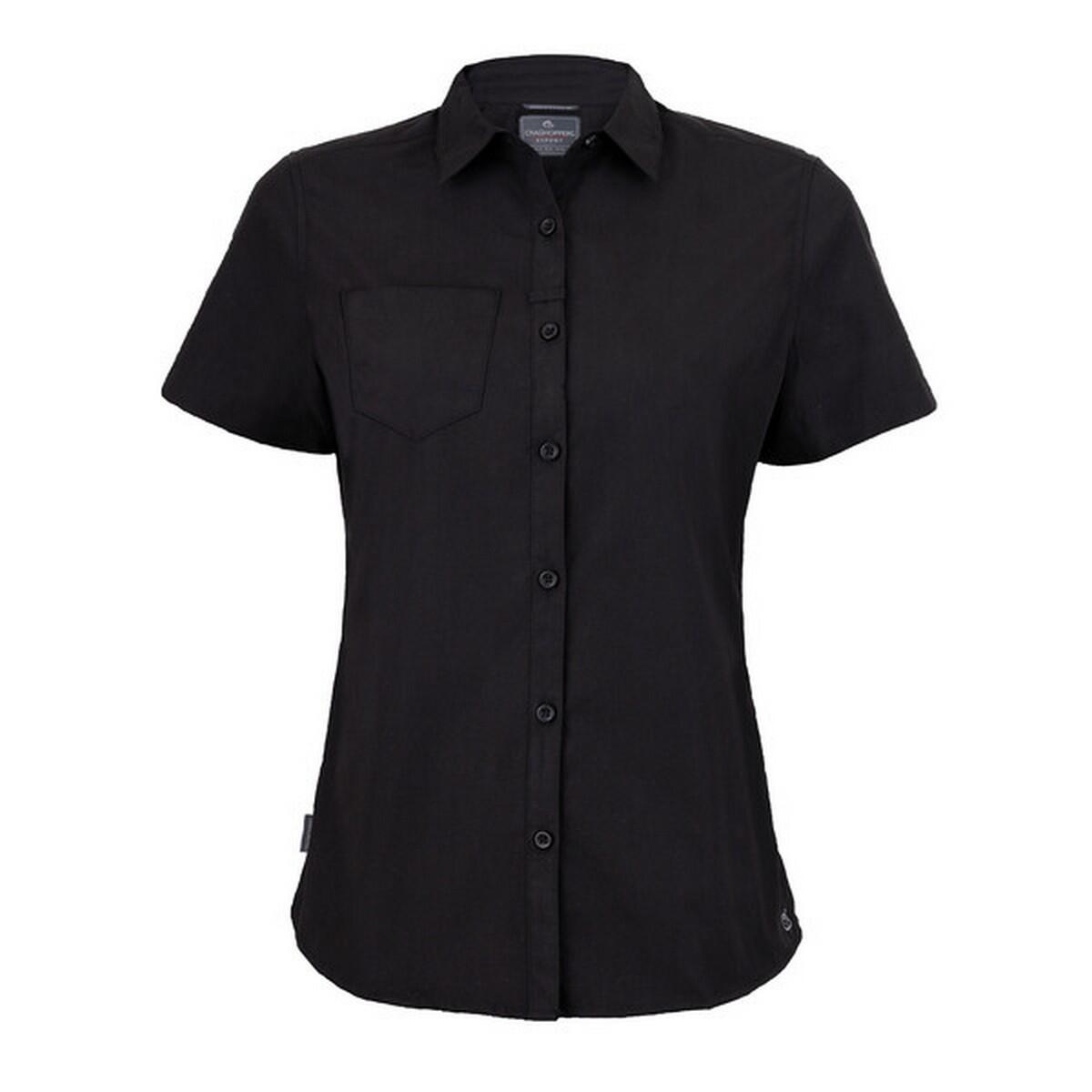 CRAGHOPPERS Camisa de manga curta Kiwi Expert Mulheres/Ladies Preto
